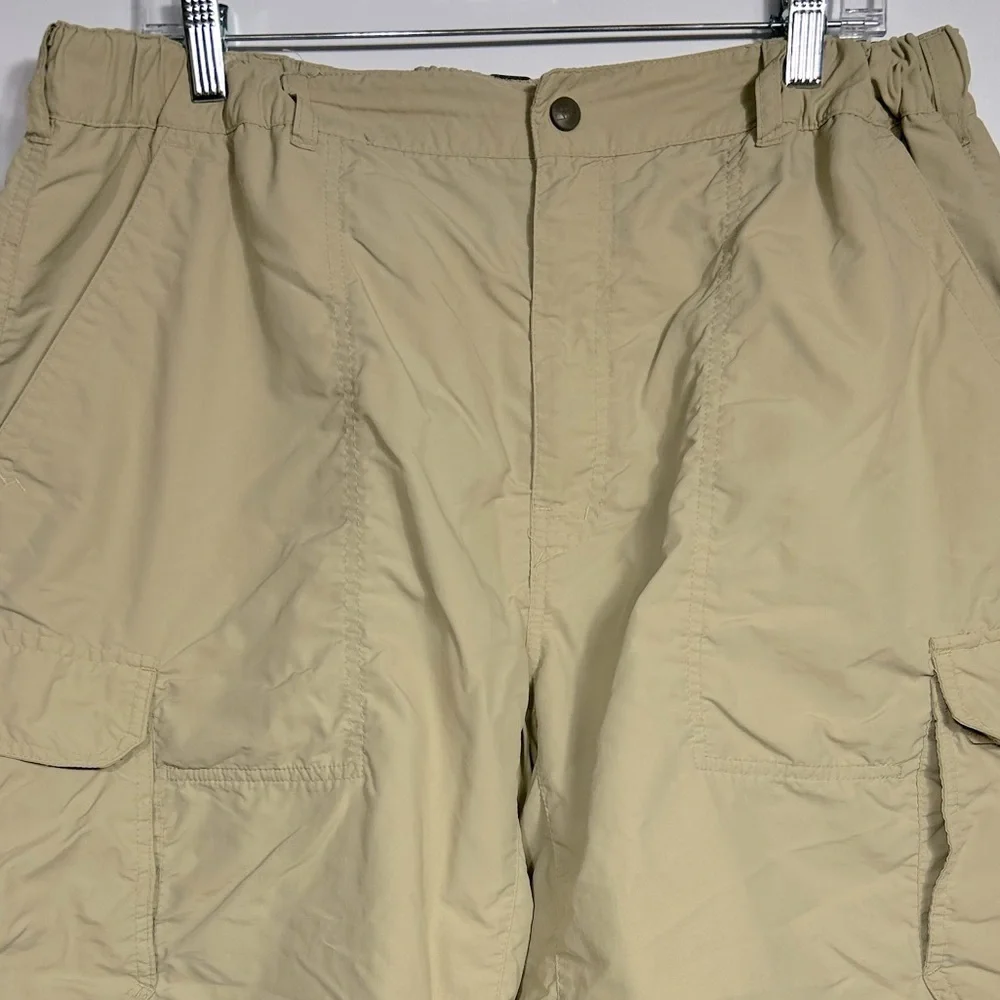REI Men's Cargo Athletic Hiking Shorts Size XL Khaki Tan Nude